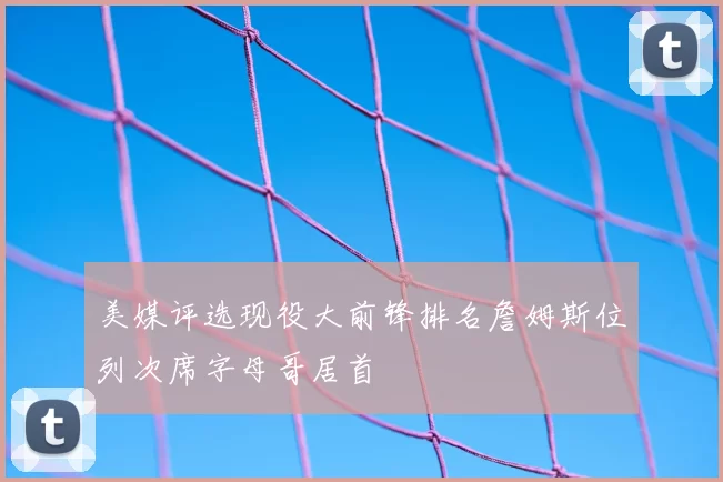 美媒评选现役大前锋排名詹姆斯位列次席字母哥居首